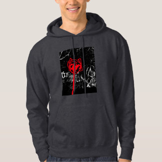 black unusual sweatshirt for men