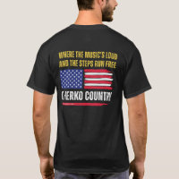 (Black) US Flag / Music's Loud & Steps Run Free