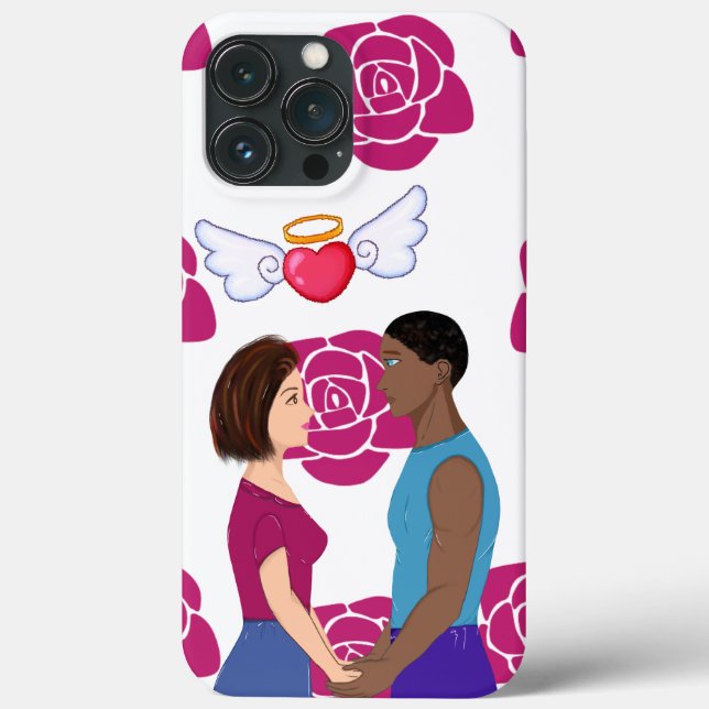 Black Valentines day for iPhone / iPad case (Back)
