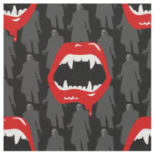 black vampire fangs nosferatu spooky black fabric