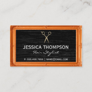 Black Velvet   Antique Frame Business Card