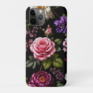 Black Velvet Rose iPhone 11 Pro Case
