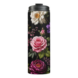 Black Velvet Rose  Thermal Tumbler