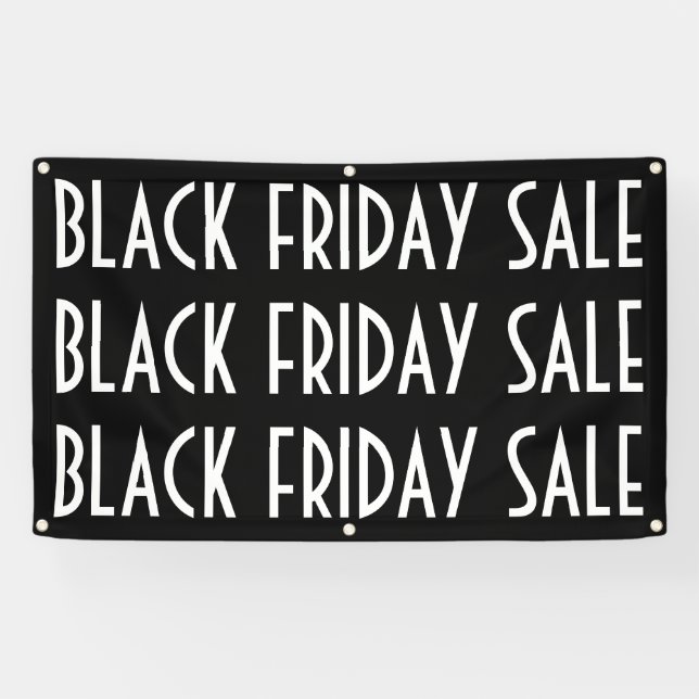 Black Vendredi Vente Extérieur Vinyl Bannière Grom (Horizontal)