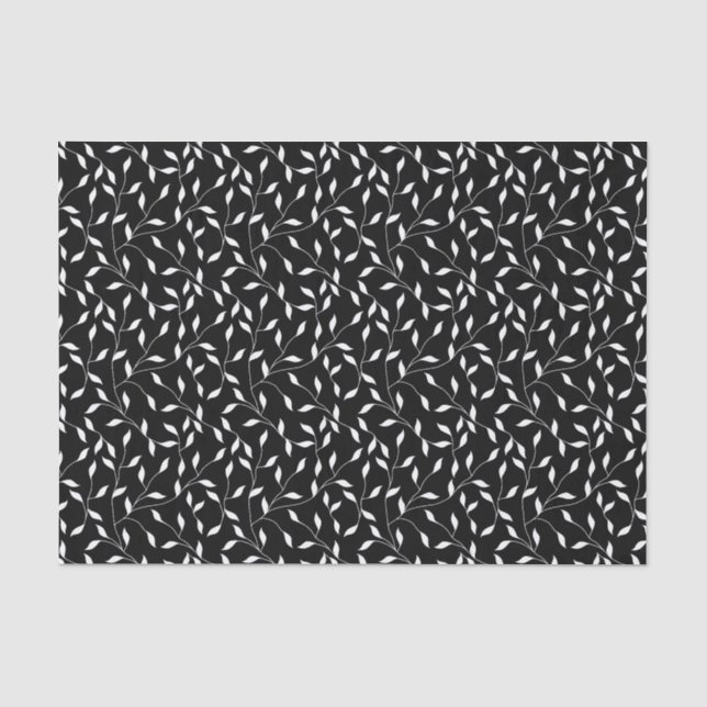 Black Vine Tissue Paper (Front)