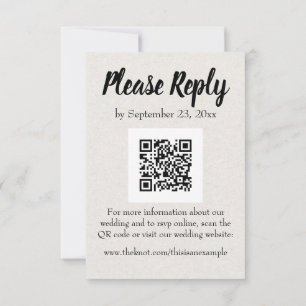 Black Vintage Book QR Code Rsvp 