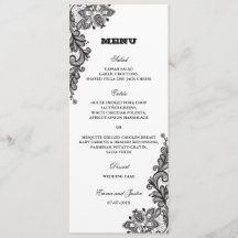 Black Vintage Lace Elegant Wedding