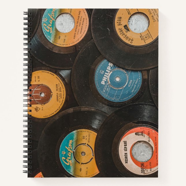 Black Vinyl Classic Records Notebook (Front)