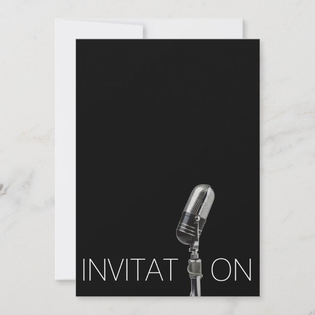 Black Vip Festival Shower Personalized Invitation (Front)