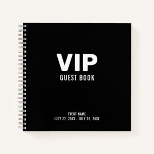 Black VIP Guest Book