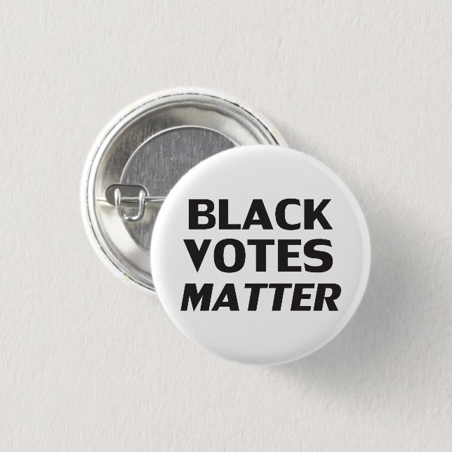 black votes matter - button (Front & Back)