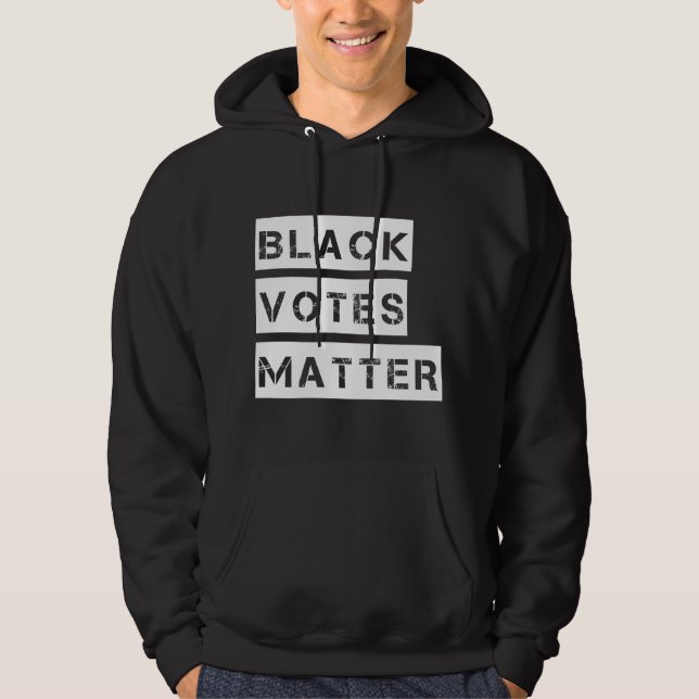 Black Votes Matter Stencil Custom Color Hoodie (Front)