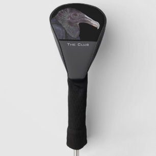 Black Vulture Illustration Golf Head Cover