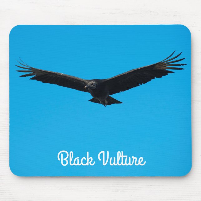 Black Vulture Mouse Pad (Front)