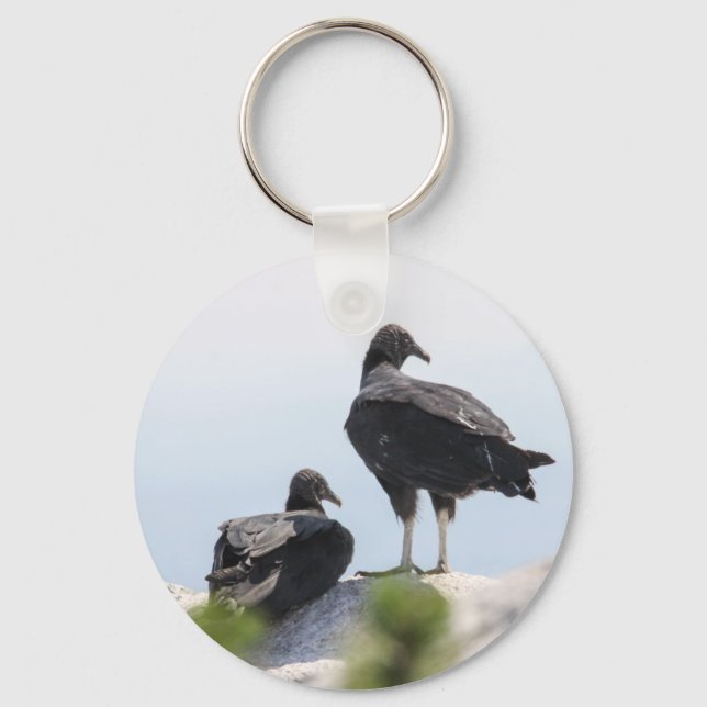 Black Vultures Keychain (Front)