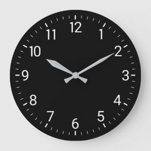 Black Wall Clock
