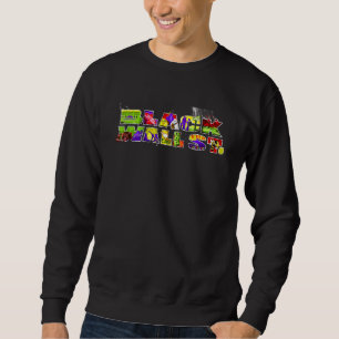 Black Wall St Graffiti African American Street Str Sweatshirt