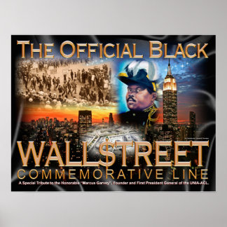 BLACK WALL $TREET POSTER