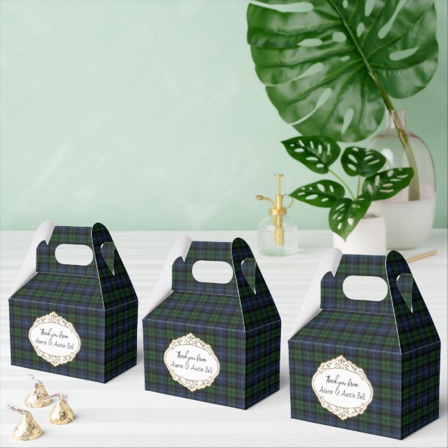 Black Watch Ancient Scottish Tartan Favor Box (Multiple)