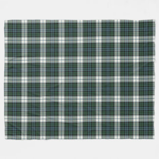 Black Watch dress green tartan checkered plaid Fleece Blanket