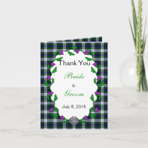 Black Watch Fashion Celtic Wedding Thank You Card