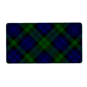 Black Watch Tartan bleu vert Plaid