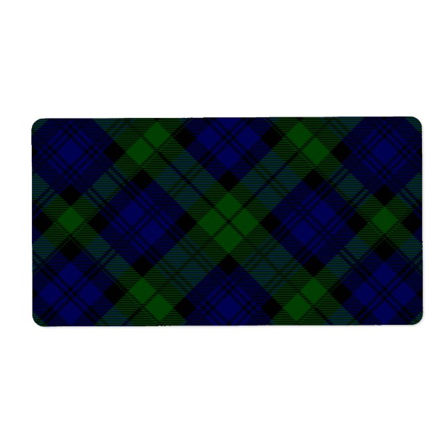 Black Watch Tartan bleu vert Plaid (Devant)