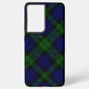 Black Watch Tartan Blue Green Plaid Samsung Galaxy Case