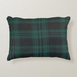 Black watch tartan Brushed Polyester Accent Pillow
