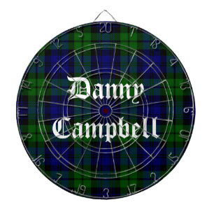 Black Watch Tartan Plaid Custom Dart Board