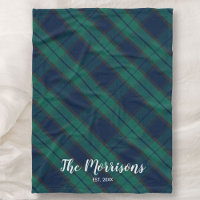 Black Watch Tartan Plaid Custom Name Year Est.