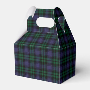 Black Watch Tartan, Plaid Favor Box