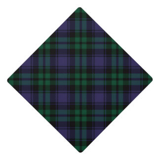Black Watch Tartan, Plaid Graduation Cap Topper