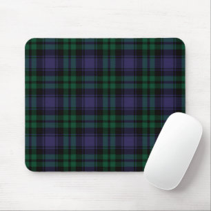 Black Watch Tartan, Plaid Mouse Pad