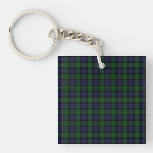 Black Watch Tartan Plaid Scottish Plaid Motif (Devant)