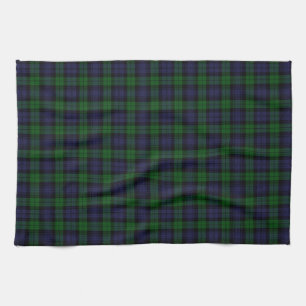 Black Watch Tartan Plaid Scottish Plaid Pattern Kitchen Towel