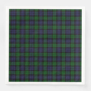 Black Watch Tartan Plaid Scottish Plaid Pattern Napkin