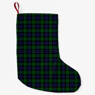 Black Watch Tartan Plaid Small Christmas Stocking