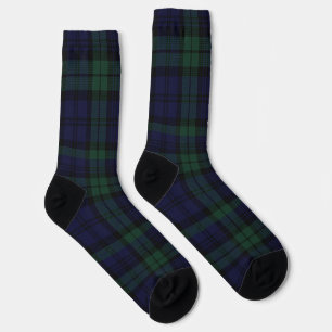 Black Watch Tartan Plaid Socks