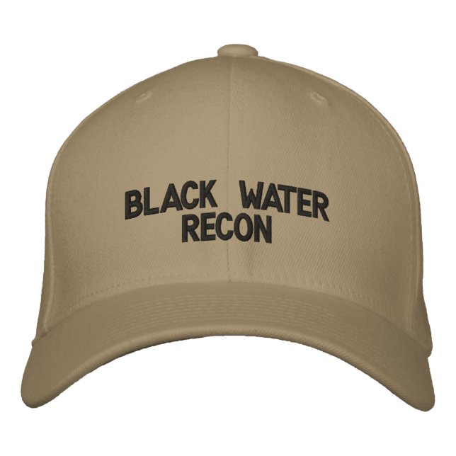 Black Water Recon Custom Baseball Cap (Front)