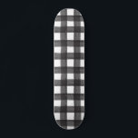Black Watercolor Gingham Skateboard<br><div class="desc">A style as classic as your A-game, this playful skateboard features a black watercolor gingham design.</div>
