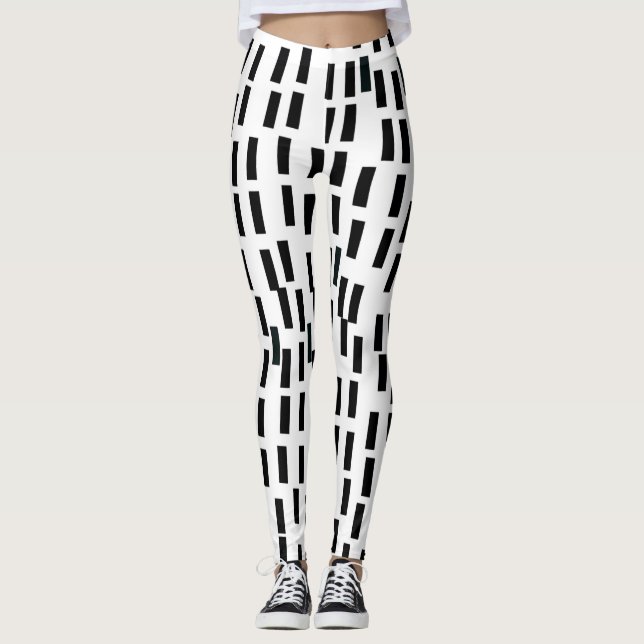 Black Waves Leggings (Front)
