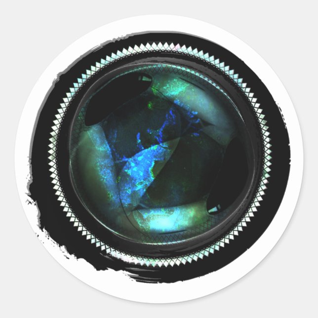 Black Wax Mystic Opal Crest Seal (Front)