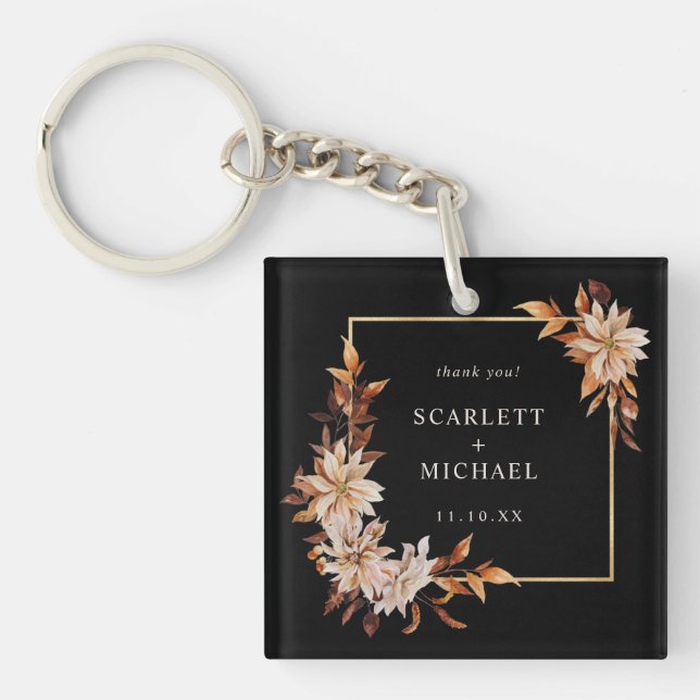Black Wedding Keychain (Front)