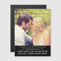 Black Wedding Movie Poster Photo Save the Date