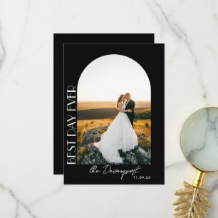 Black Wedding Photo Thank you