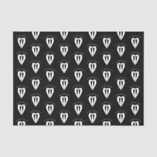 Black Wedding Suit and Tie Groomsman Proposal Tiss Tissue Paper