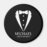Black Wedding Tuxedo Suit Personalized Groomsmen