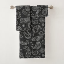 Black Western Paisley 