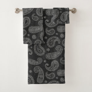 Black Western Paisley 